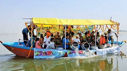 Namami Gange Two lakh fish released from Sant Ravidas Ghat in Ganga, river and fishermen will be of great ben