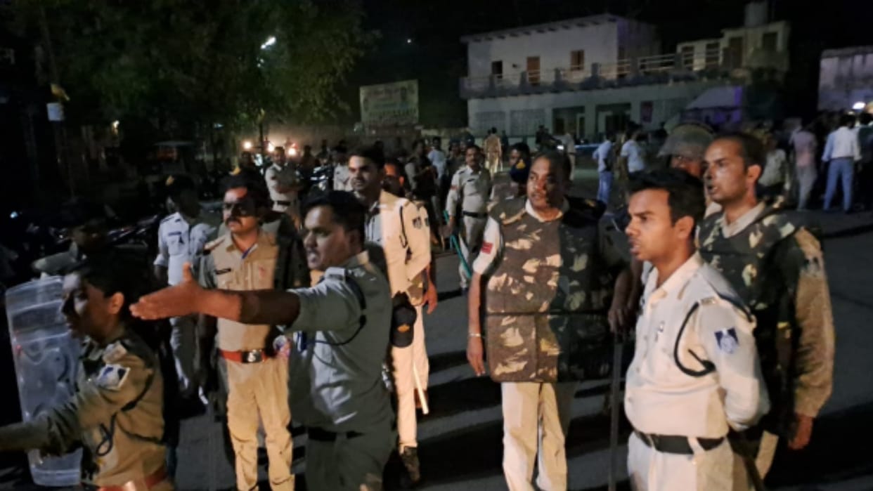 Clash between two communities in cow slaughter dispute, Kirti Stambh square converted into camp