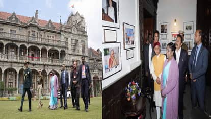 राष्ट्रपति द्रौपदी मुर्मू ने किया भारतीय उच्च अध्ययन संस्थान का दौरा।