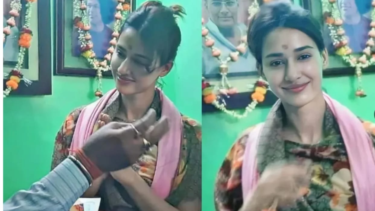 Disha Patani In Varanasi Visit in Mandir And Doing Ganga Aarti Users Troll Her Badly Video Photos Viral