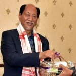 नगालैंड के मुख्यमंत्री नेफ्यू रियो और असम के मुख्यमंत्री हिमंत बिस्व सरमा।