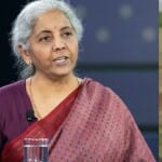 निर्मला सीतारमण और वृद्ध महिला