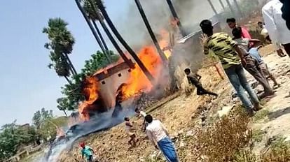 बिहार समाचार: प्रथम राष्ट्रपति डॉ. राजेंद्र प्रसाद के गांव में लगी आग;  सीवान के जीरादेई गांव में लगी आग