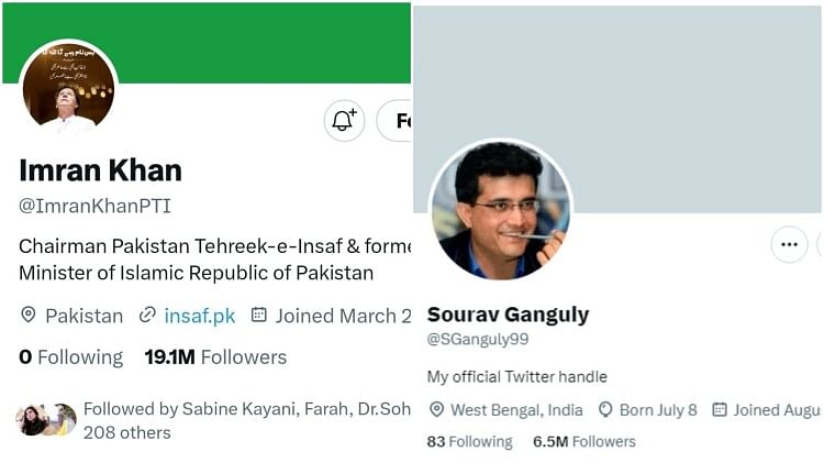 Twitter removed blue tick of Kohli Dhoni and Rohit names of Sachin Babar azam ganguly and Ronaldo also in list