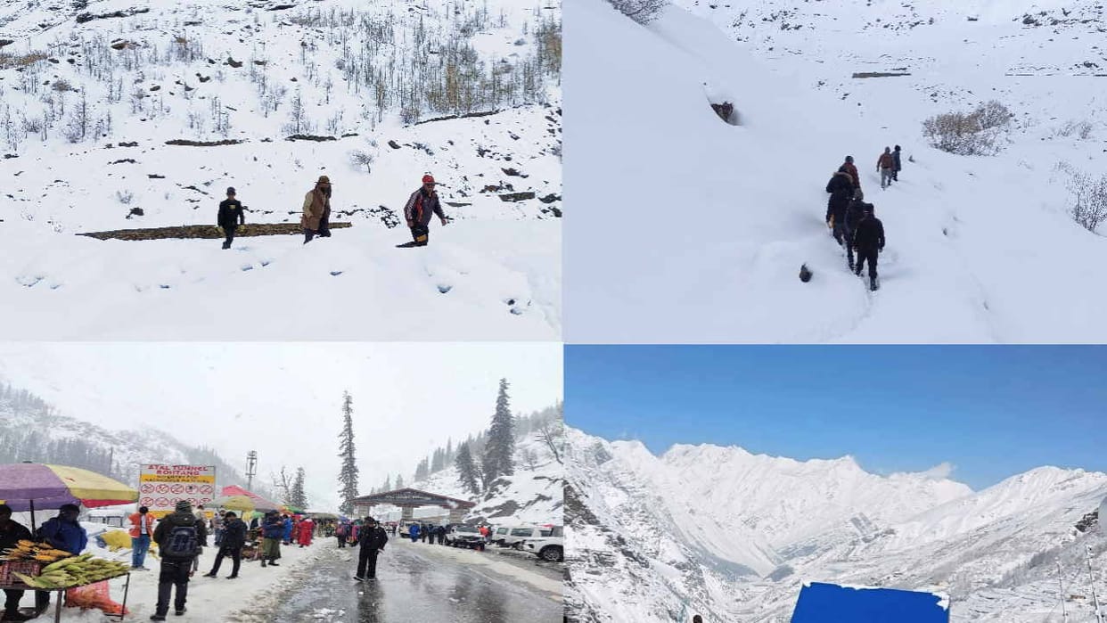 Avalanche in Koksar amid warnings, 78 roads including Atal Tunnel, 169 power transformers closed
