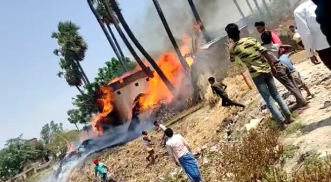 Bihar News: Fire in the village of first President Dr. Rajendra Prasad; Fire in Siwan, Jiradei village