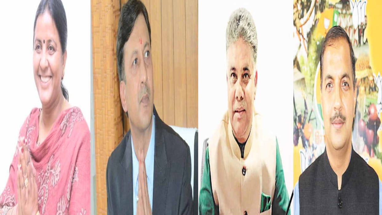 Speculations on making new Himachal BJP President  from Indu, Sikandar, Rajeev and Trilok