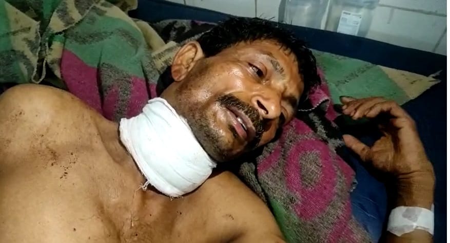 Bihar: Miscreants strangled a middle-aged man in a dispute over battery theft in Saharsa; serious condition