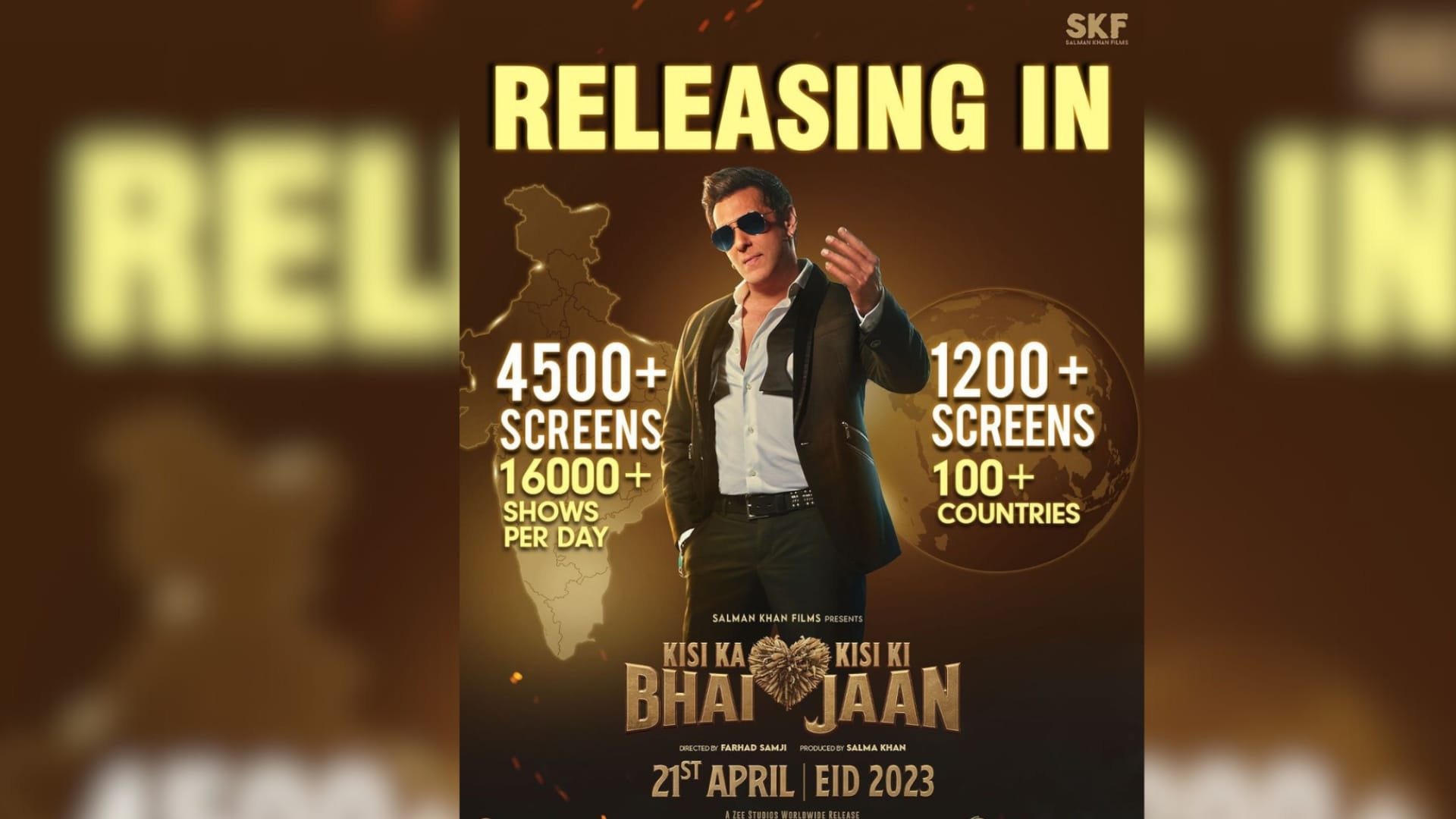 Kisi Ka Bhai Kisi Ki Jaan Salman Khan film Worldwide Screen Count See Details Inside