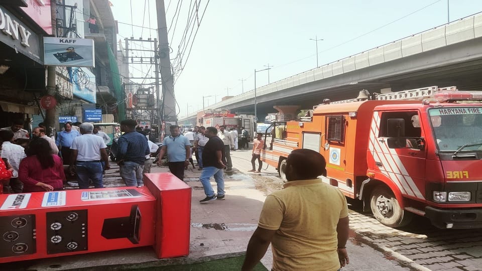 Fire broke out in electronic shop in Panipat, incident happened near office of urban MLA