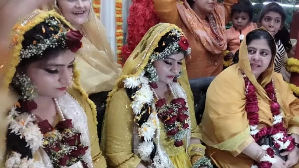 Shaista Parveen's video without burqa is going viral, seen sitting near the bride