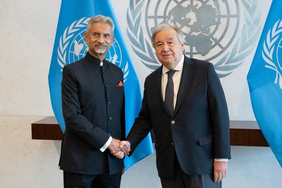 EAM Dr S Jaishankar met UN Secretary General Antonio Guterres in New York on Thursday