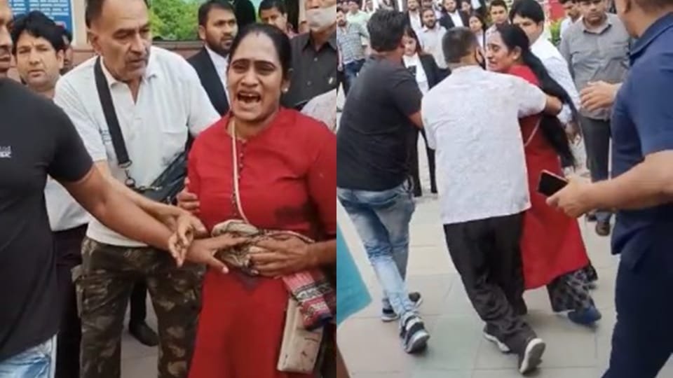 Woman shot at Delhis Saket court