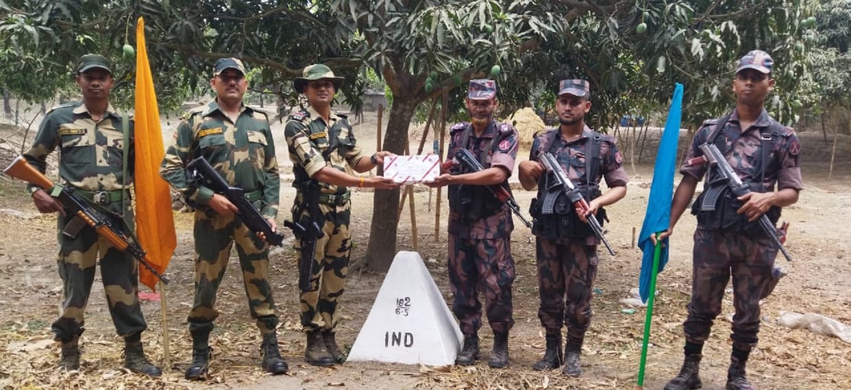West Bengal: BSF and BGB exchange sweets and wishes on the occasion of Eid