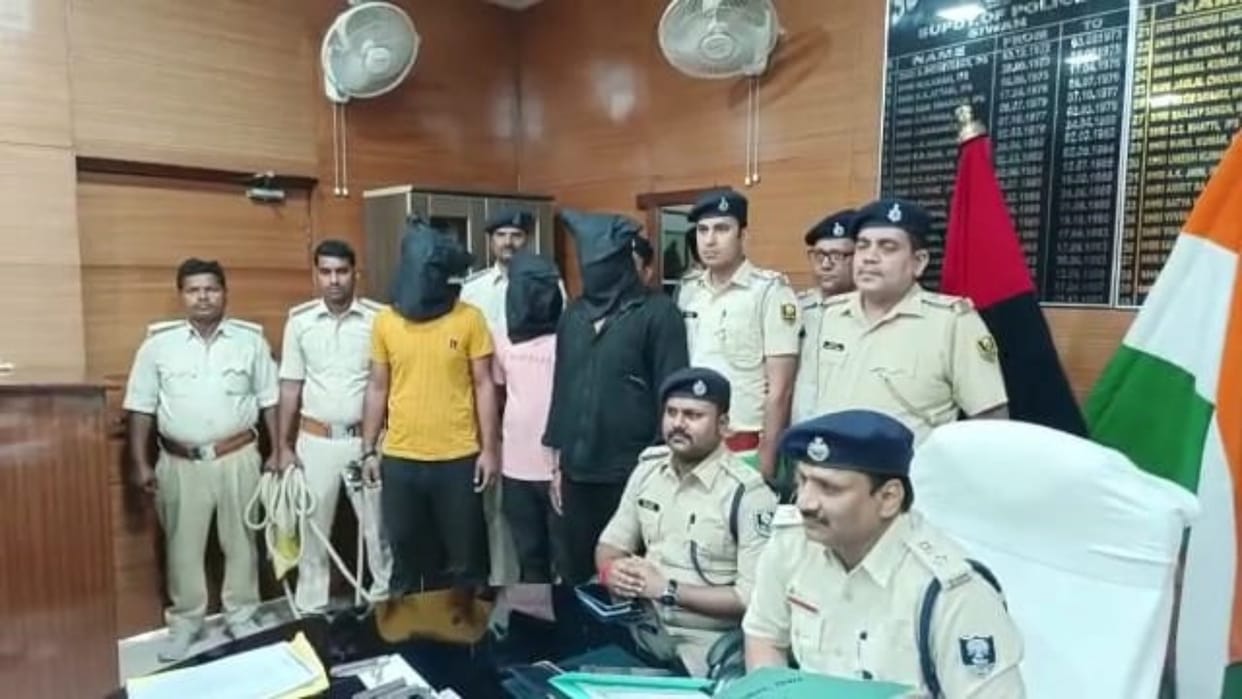 CSP robbery case revealed in Siwan within a week, police arrested three robbers