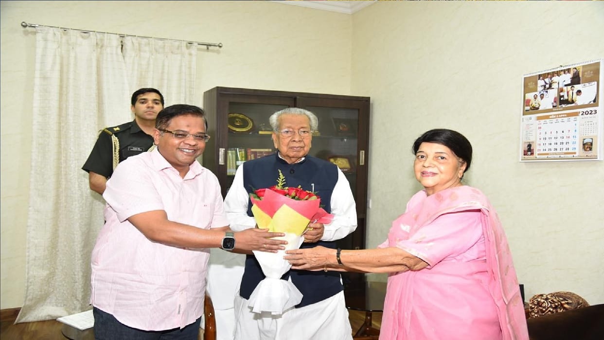 Renu Jogi and Amit Jogi met with Chhattisgarh Governor