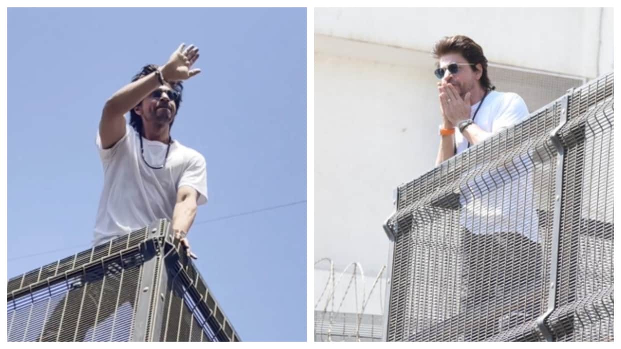 Eid ul Fitr 2023: Shah Rukh Khan greets sea of fans outside Mannat with salaam on Eid video goes viral