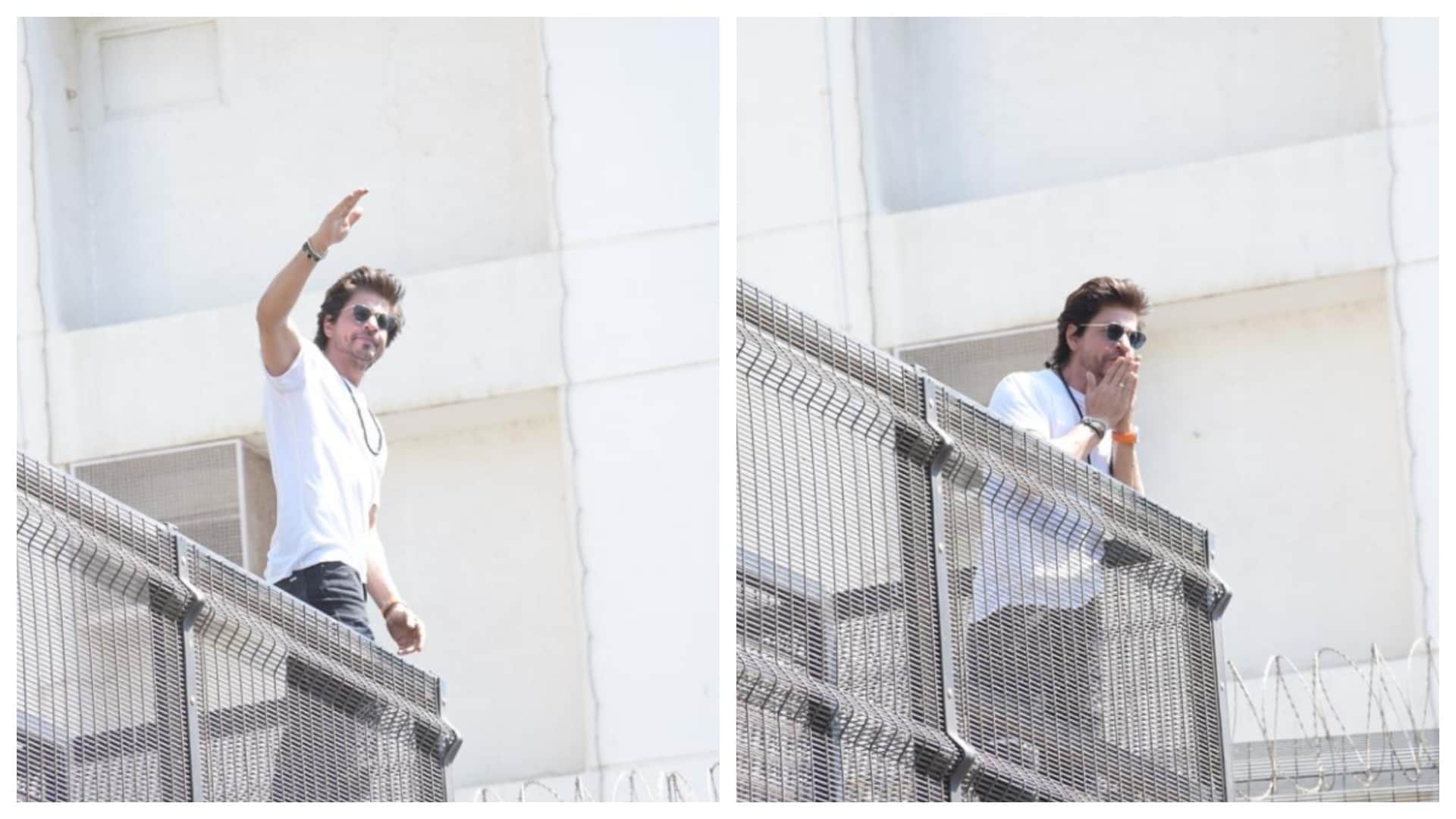 Eid ul Fitr 2023: Shah Rukh Khan greets sea of fans outside Mannat with salaam on Eid video goes viral