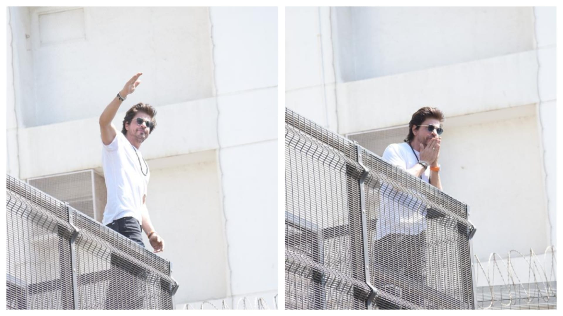 Eid ul Fitr 2023: Shah Rukh Khan greets sea of fans outside Mannat with salaam on Eid video goes viral