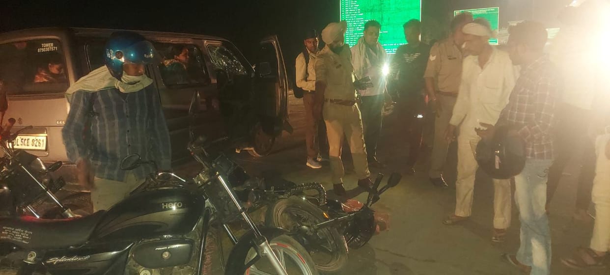 man returning after celebrating Eid died in a road accident in Baghpat