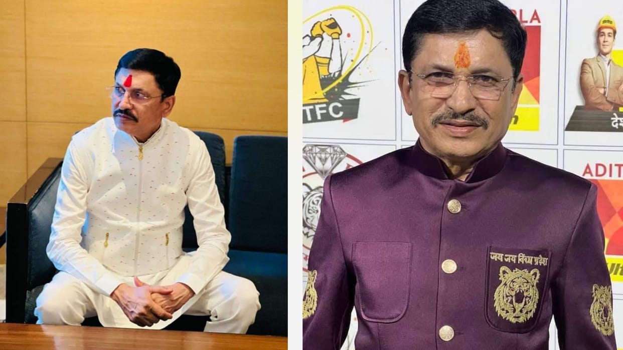 Maihar MLA Narayan Tripathi is making headlines due to his royal style