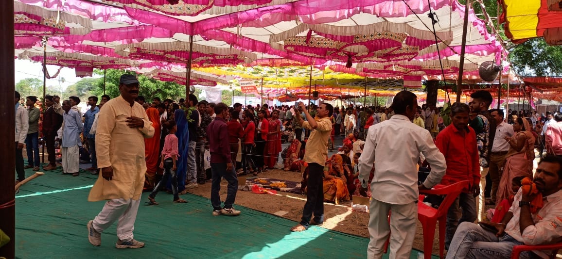 In Gram Panchayat Kajlas, 115 couples got married under CM Group Marriage Scheme.