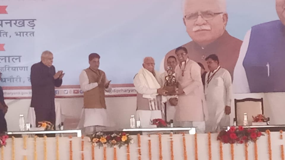 Vice President Jagdeep Dhankhar participate in program on birth anniversary of Saint Dhannabhagat at Kaithal