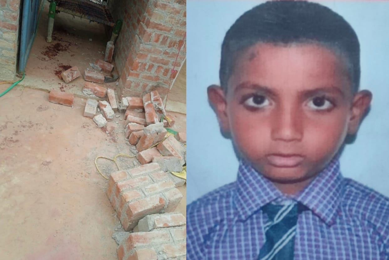 Pole fell while swinging in Kanpur Dehat, painful death of innocent by being buried under debris