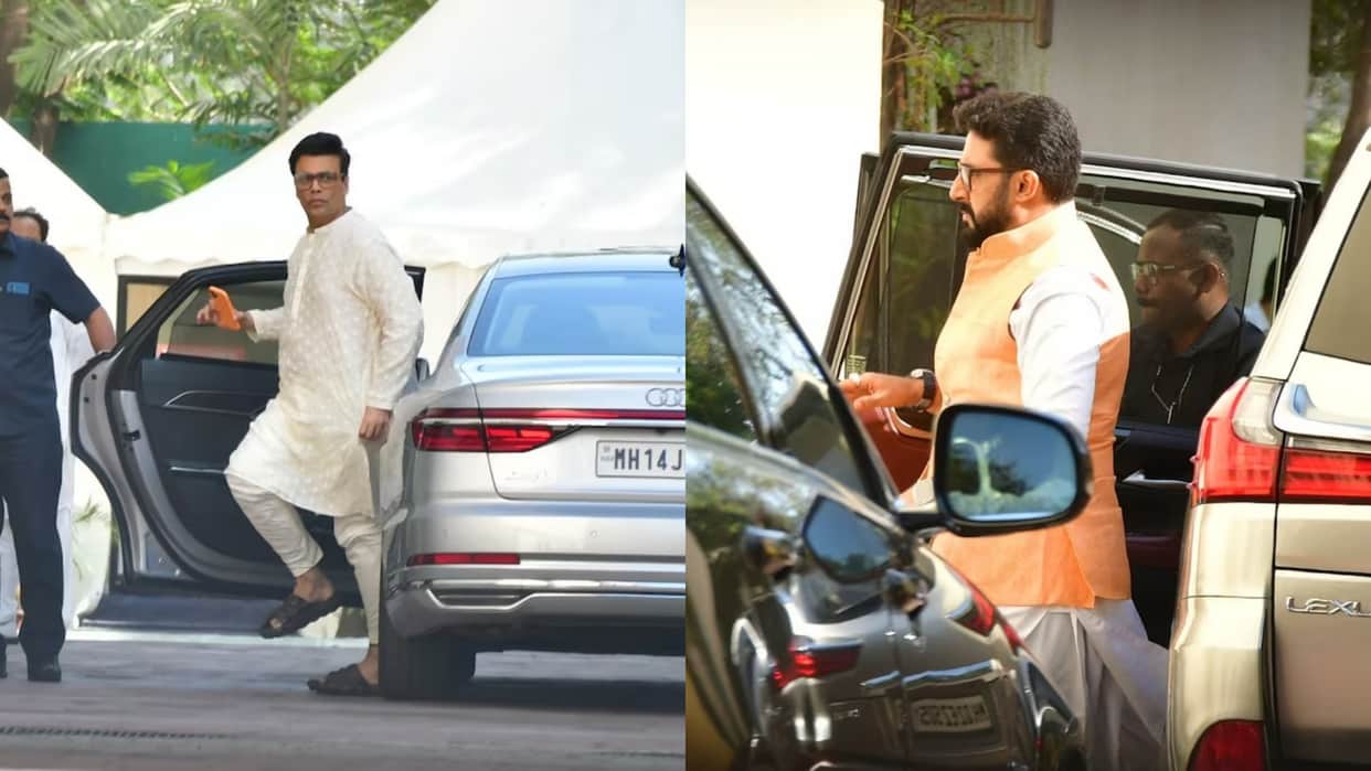 Pamela Chopra Prayer Meet Abhishek Bachchan karan Johar Riteish Deshmukh Vicky kaushal reached to pay tribute