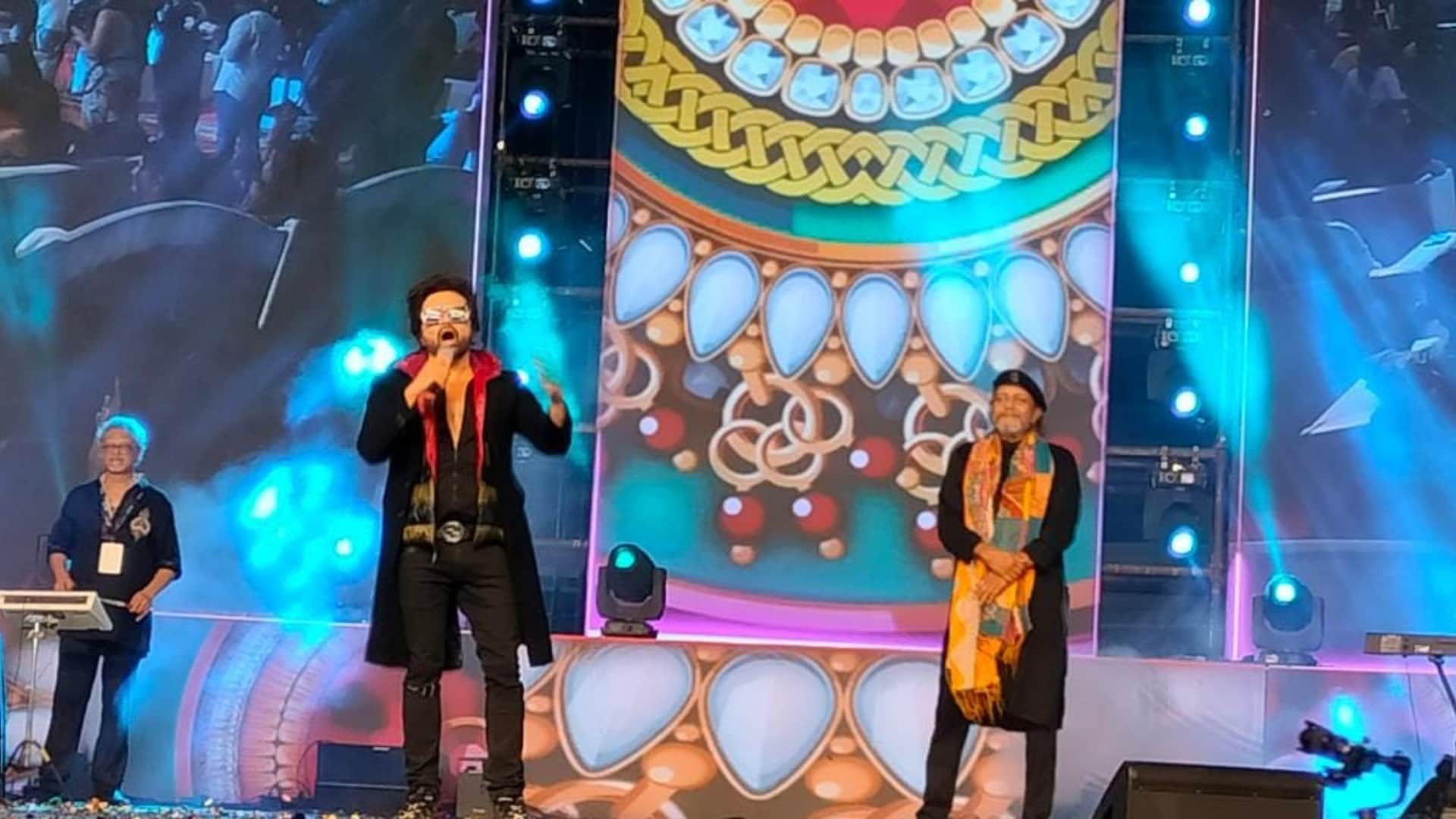 bad boy Namoshi dances to the beat of Disco Dancer veteran stars arrive to welcome Mithun son see here