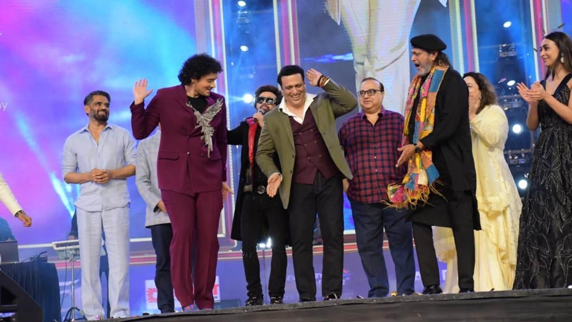 bad boy Namoshi dances to the beat of Disco Dancer veteran stars arrive to welcome Mithun son see here