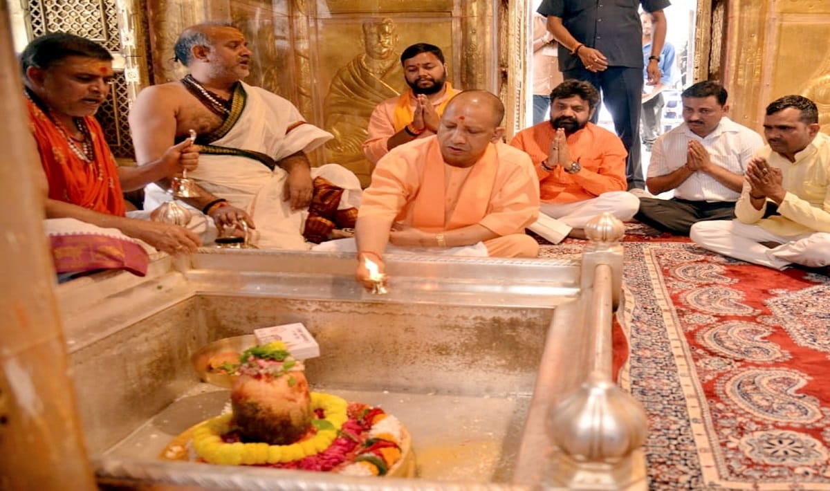 CM Yogi seeks blessings from Kashi Vishwanath and Baba Kalbhairav for UP nikay chunav 2023