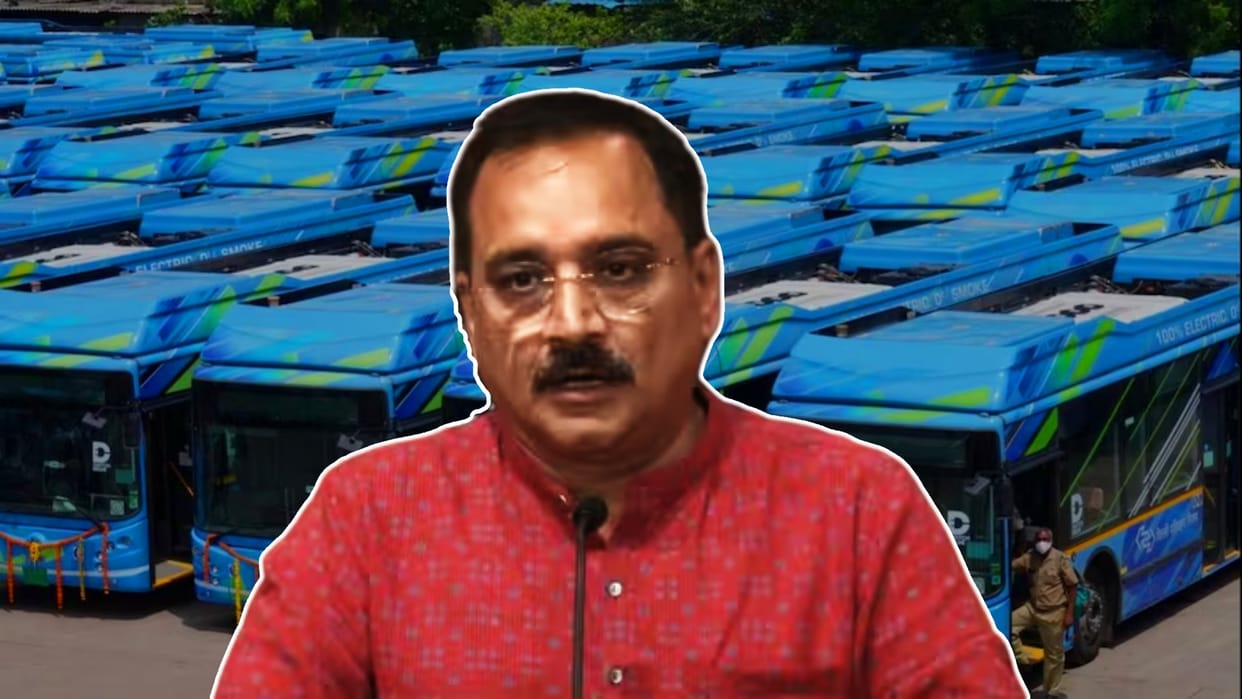 Delhi Question on app based premium bus service BJP accuses private bus operator of benefiting
