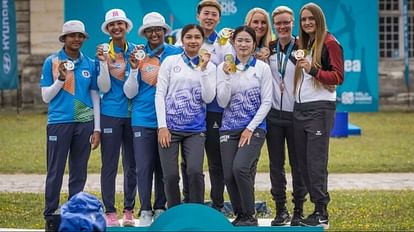 Archery World Cup: विश्व कप में रिकर्व तीरंदाजी टीम को रजत, चीन से खिताबी मुकाबले में मिली हार, धीरज को कांस्य Archery World Cup: Silver for recurve archery team, defeat against China in title match, Bronze for Dheeraj