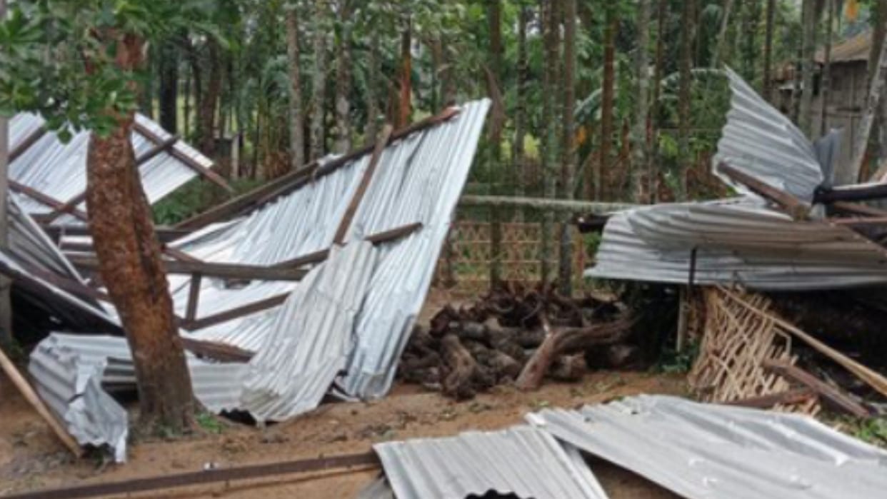 Assam Two killed over 41400 people affected due to storm Schools colleges closed on 24 April in Tinsukia