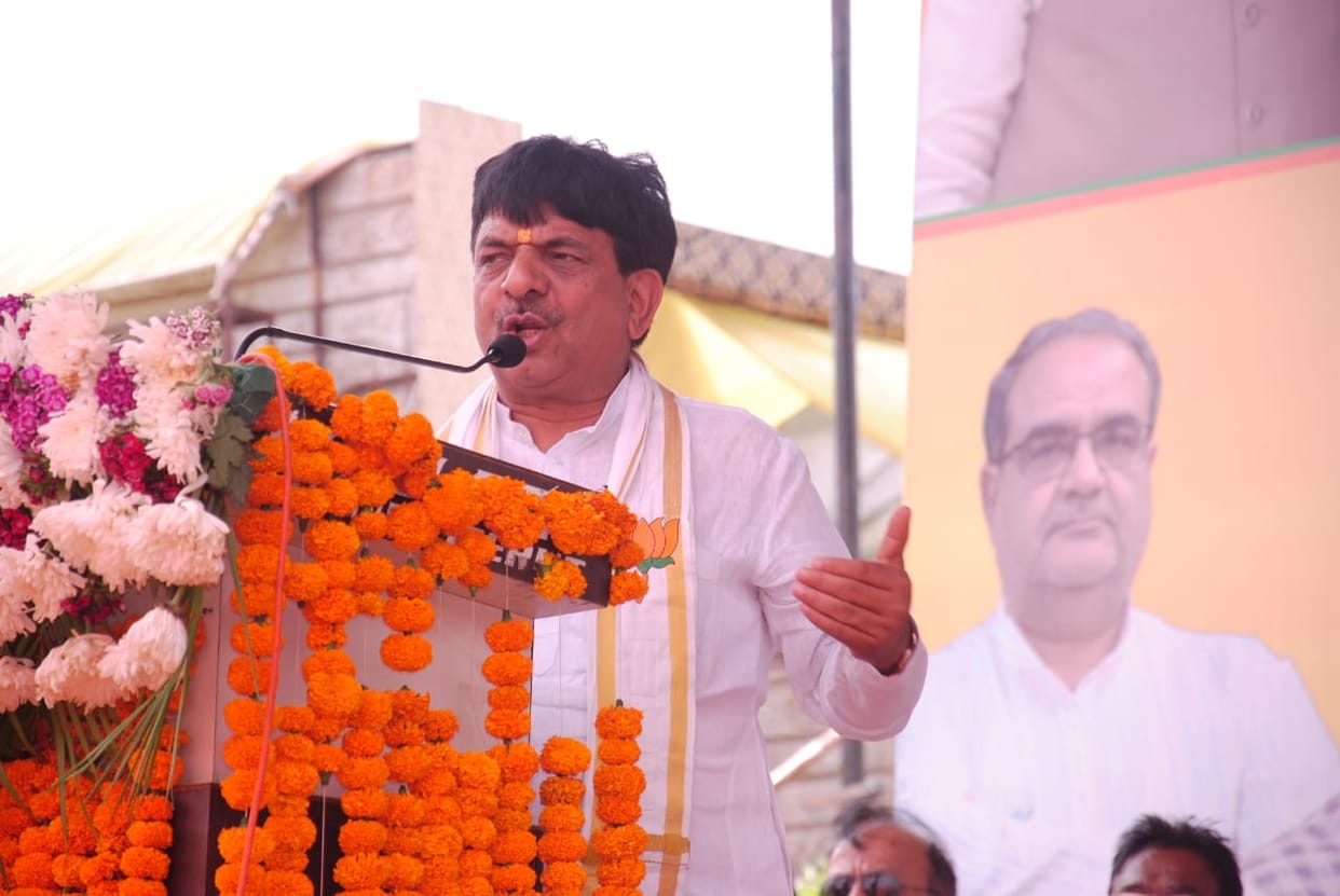 Meerut: Minister Kapil Dev Aggarwal says Tax money no longer goes to goons, it is spent in development