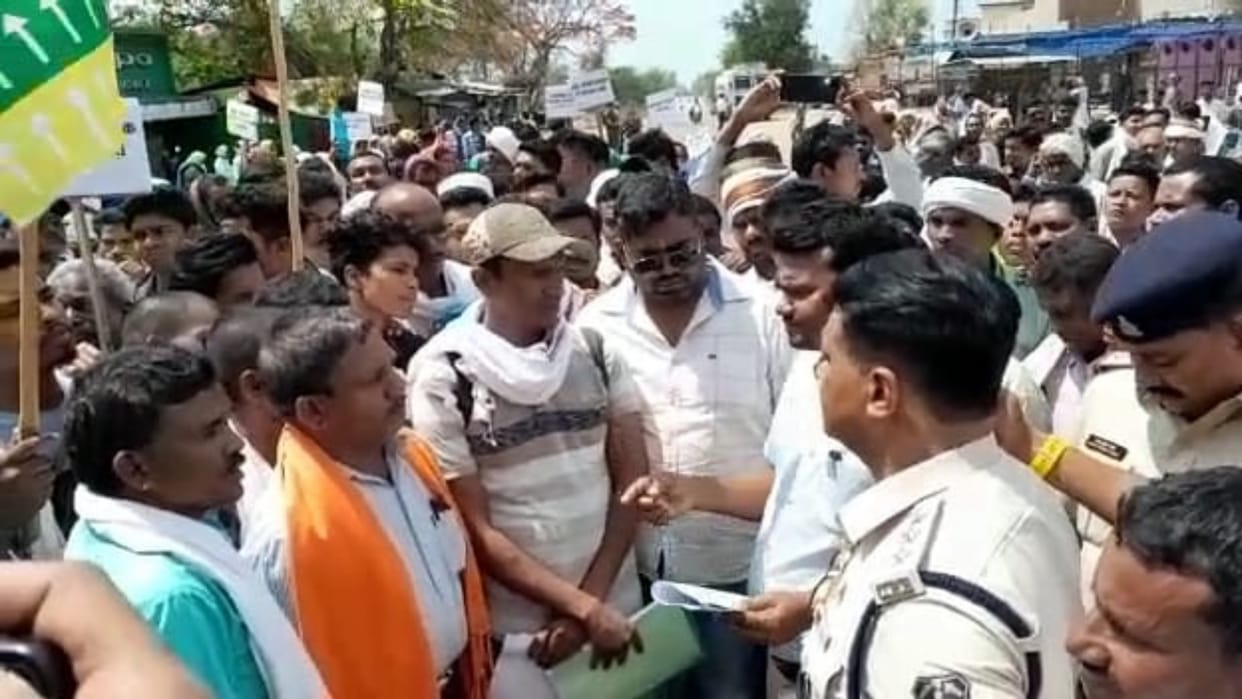 chhattisgarh tribals protest against PESA in Kanker
