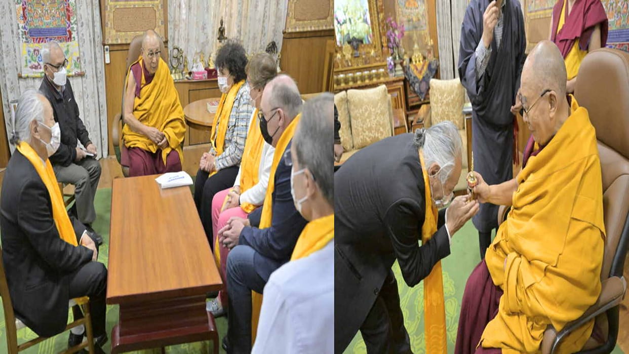 Dharamsala: The Dalai Lama said a man born with compassion learns discrimination in schools