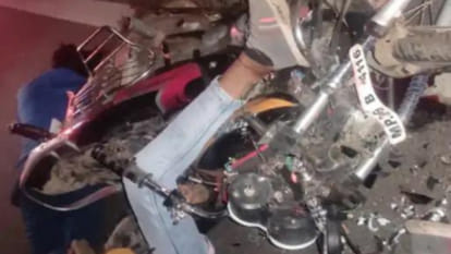 MP News: An unknown vehicle ran over two bike riders going from Rajgarh to Biaora, both died on the spot