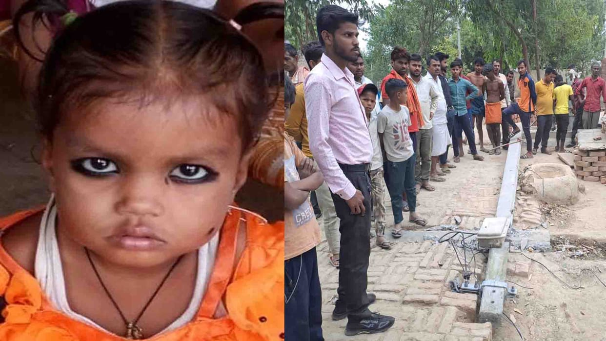 Hardoi: Electric pole fell due to strong winds, girl died
