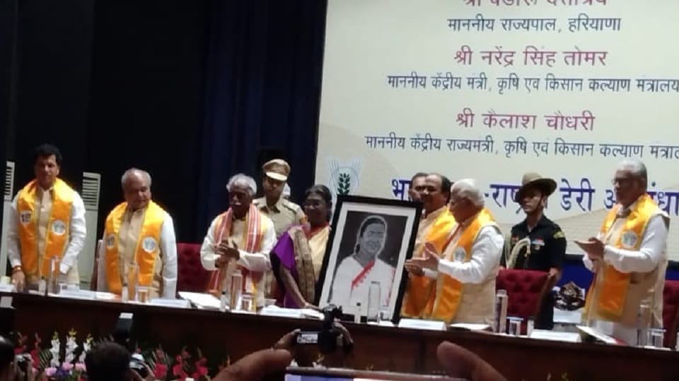 Karnal: President Draupadi Murmu honored scientists, NDRI Deemed University completes 100 years