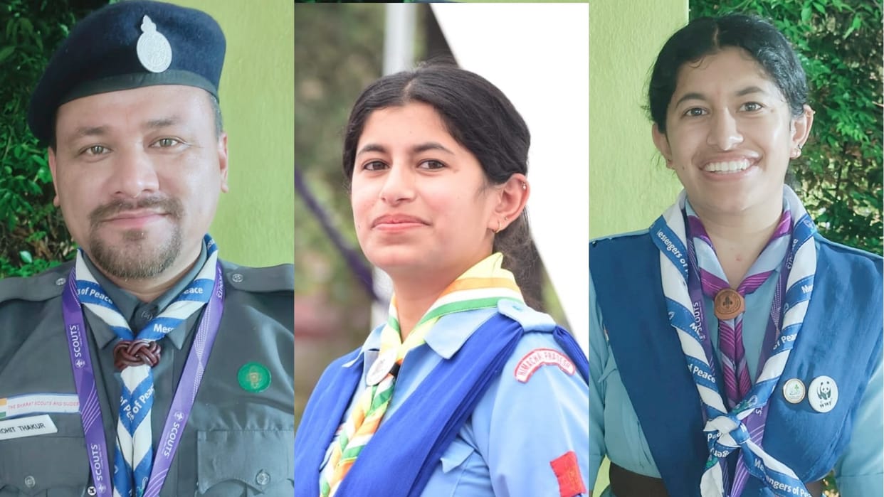 Himachal News: Rohit Thakur Nikita Sharma Yogita Sharma awarded National Level Messengers of Peace Star Award