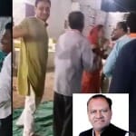 गुनौर में कांग्रेस विधायक ने राई नर्तकी के साथ डांस किया।