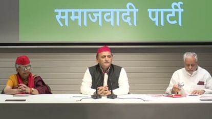 Akhilesh Yadav press conference in Lucknow and issued an appeal for Nikay Chunav.
