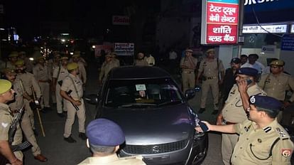 Two vehicles caught near the car meeting the MLAs from the Assembly Secretariat