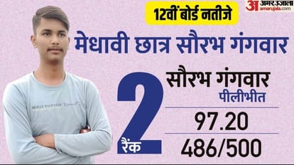 UP Board Class 12th Result 2023 UP Board Inter Second Topper Saurabh Gangwar Success Story