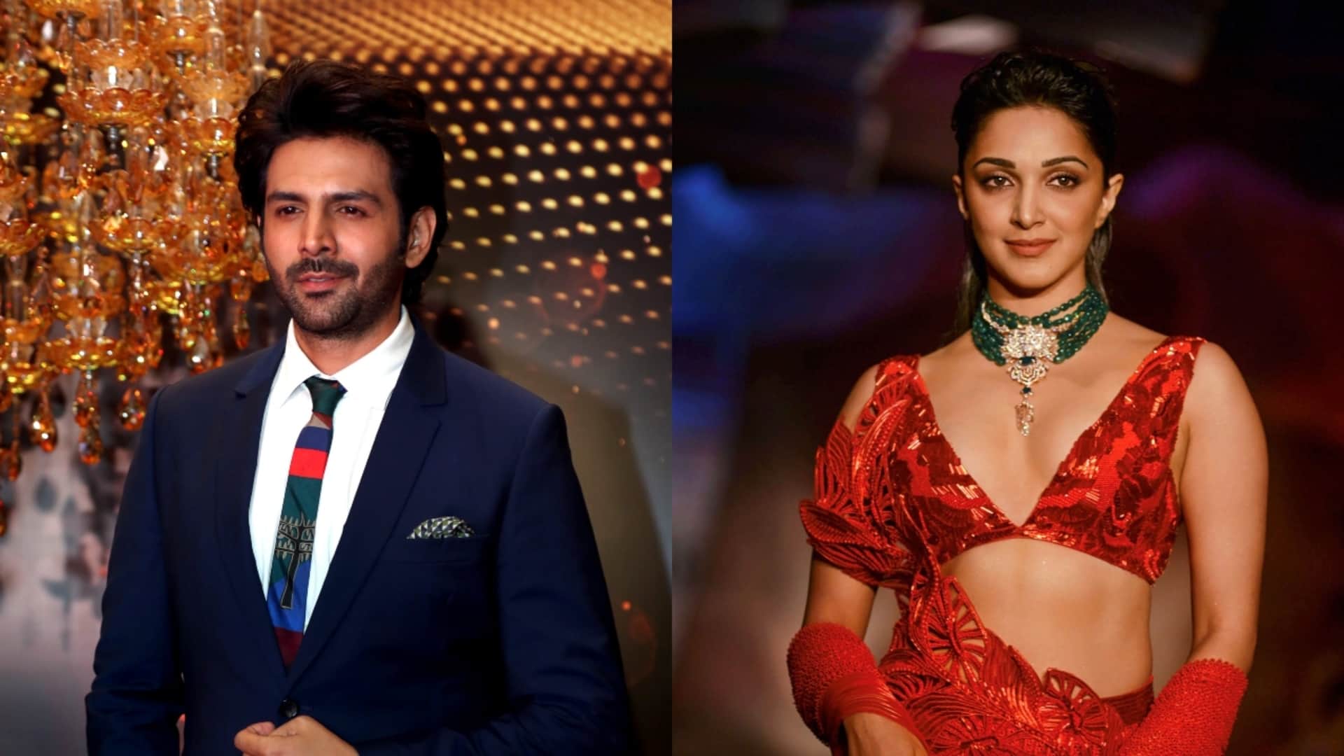 Satyaprem Ki Katha Kartik Aaryan Kiara Advani Photos Viral On Social Media From Set In Rajasthani Attire