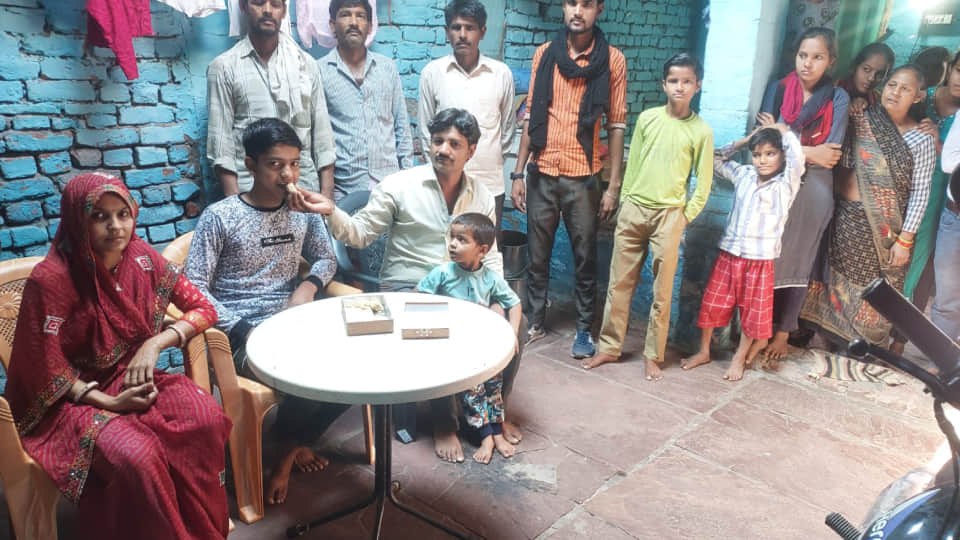 Krishna Jha has secured third position in state in tenth in Mathura