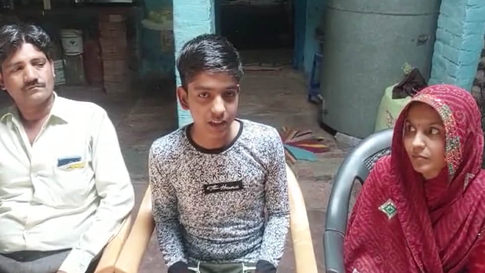 Krishna Jha has secured third position in state in tenth in Mathura