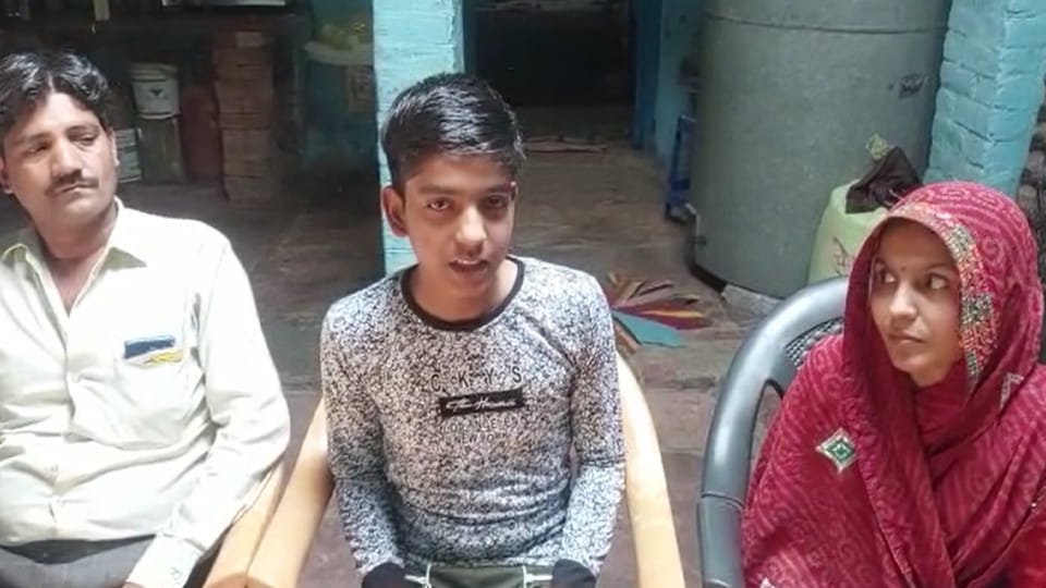 Krishna Jha has secured third position in state in tenth in Mathura